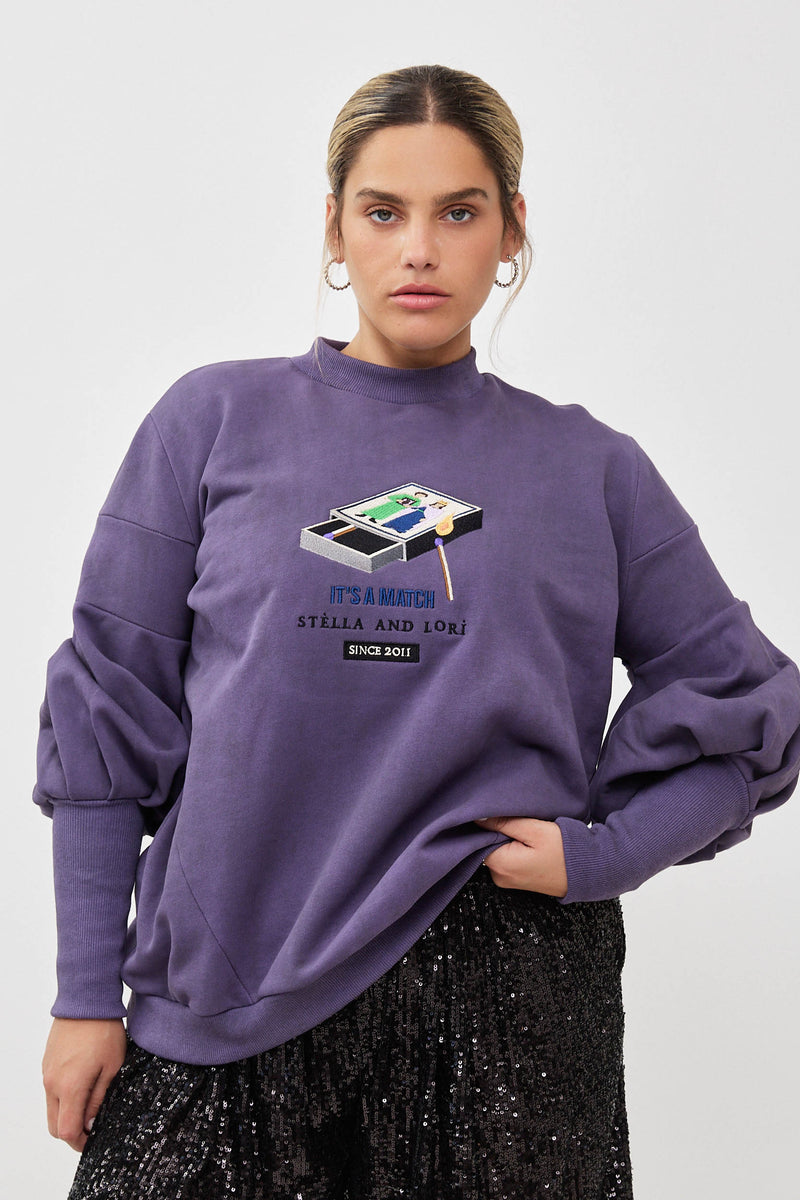 🧦Autumn/Winter 2025/2026- The Lot Sweatshirt - Dusty purple 🚬