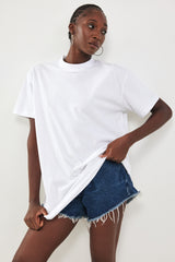 🍰 Spring/Summer  2026 - Extra Long  T- Clean White - 🌱 Made from premium-quality cotton with an exceptionally soft feel 🌱