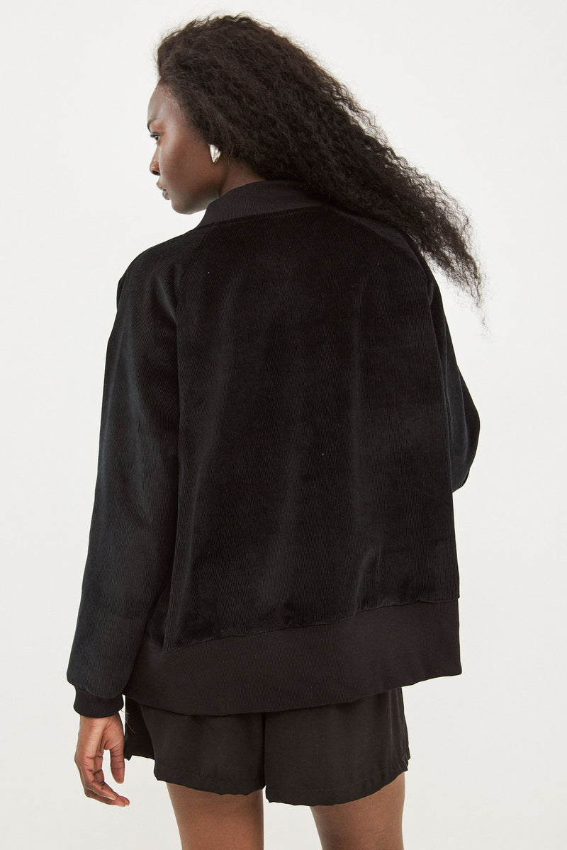 🧦Winter 2025/2026 - Bomber - Be there or Be square -  Black Corduroy