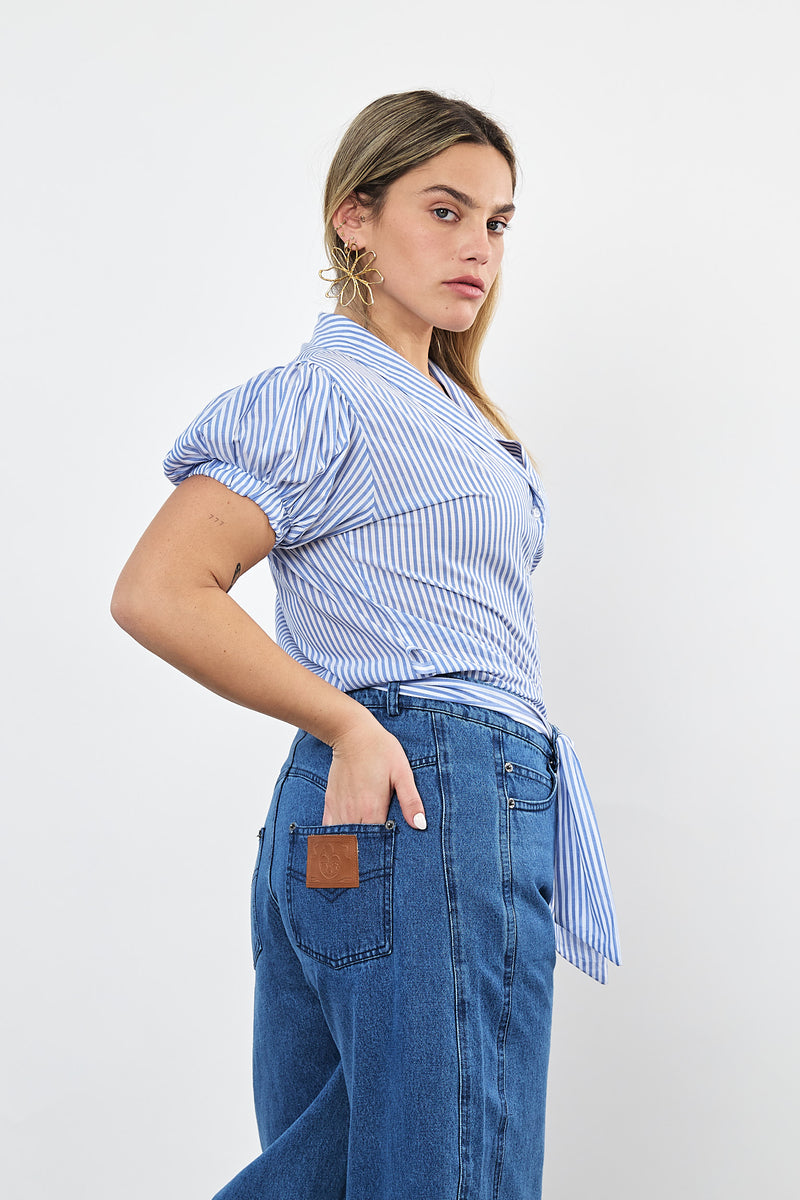 ⛵️Spring / Summer - Merci blouse - Blue Tide