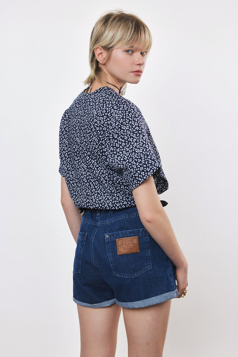⛵️Spring / Summer - Judi blouse - Navy Cherry 🍒 🧵