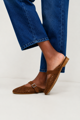 🍰Summer 2026 - Dolce Mules -     Tartufo - Brown Suede - Handcrafted in a small artisan workshop in Italy 🇮🇹🍝🍮
