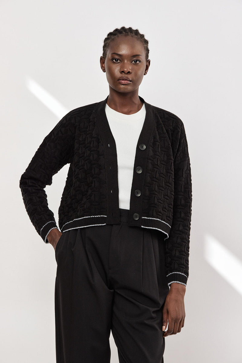 🧣Winter 2024/2025 - Knitwear 🧶Arik Cardigan - Black