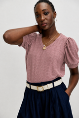🍰 SUMMER 2026 - V Eye T shirt - Blush 🩰