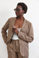 🧦Winter 2026 - Exclusive Blazer - Brown Plaid