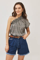 ⛵️Spring/Summer 2025 - Phili - one shoulder top- feathers