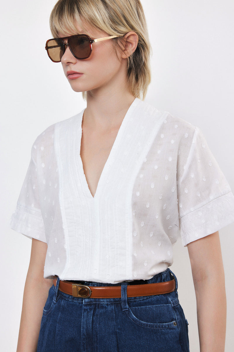 ⛵️Spring / Summer - Judi blouse - White Touch