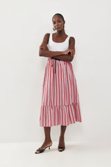 🍰 Summer 2026 - Polly skirt - Rouge Stripe