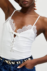 🍰 Summer 2026 - Flirty Top - White