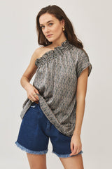 ⛵️Spring/Summer 2025 - Phili - one shoulder top- feathers