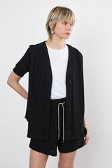 ⛵️Spring/Summer 2025 - Baseball ⚾️ Shirt - Black Lurex