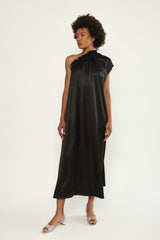 🪻Summer 2024- Philadelphia 76 -One Shoulder Maxi Dress- Black