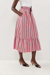 🍰 Summer 2026 - Polly skirt - Rouge Stripe