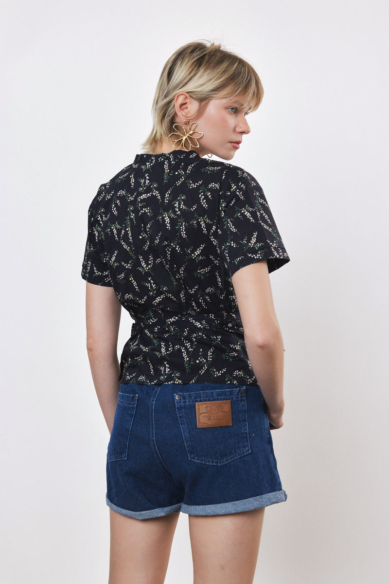 ⛵️Spring / Summer - Lea blouse - Night Garden 🪴 🌜🌗