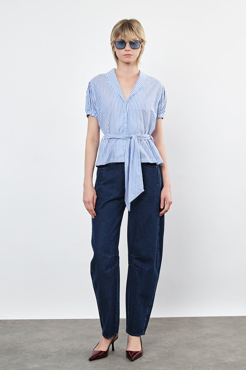 ⛵️Spring / Summer - Merci blouse - Blue Tide
