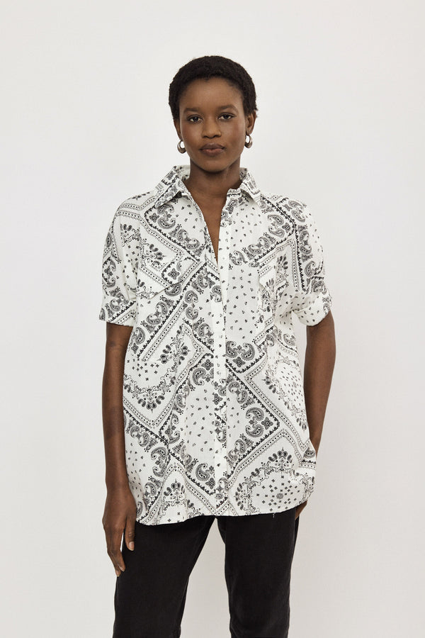 🪻Spring/Summer 2024 - Eastern Shirt - White paisley