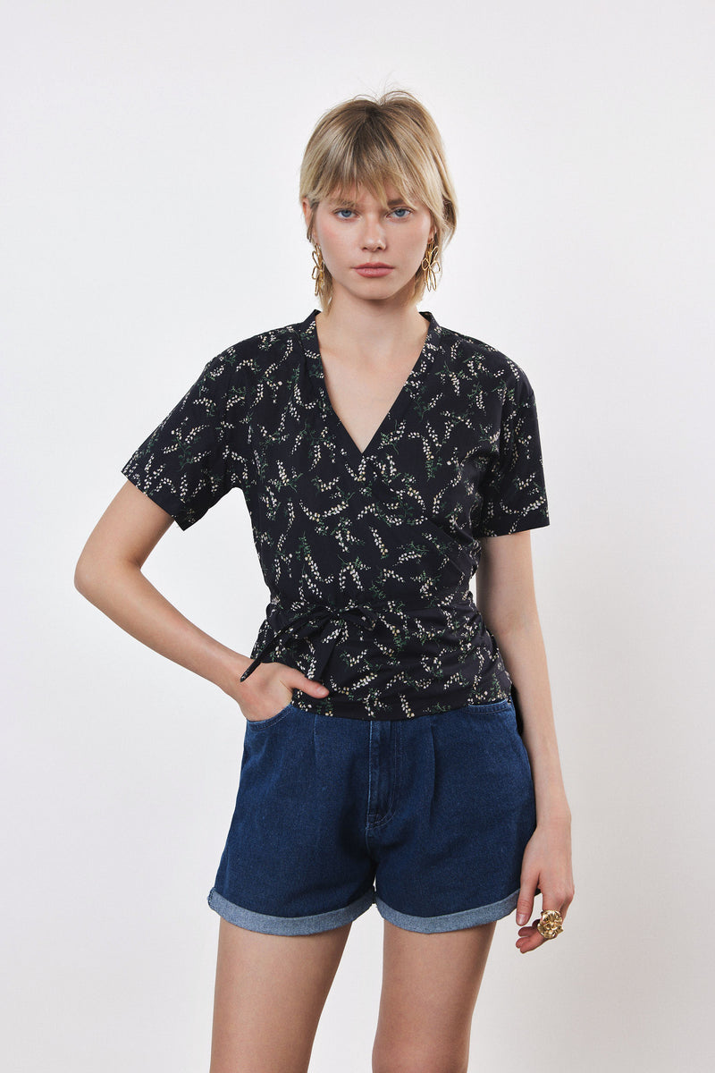 ⛵️Spring / Summer - Lea blouse - Night Garden 🪴 🌜🌗