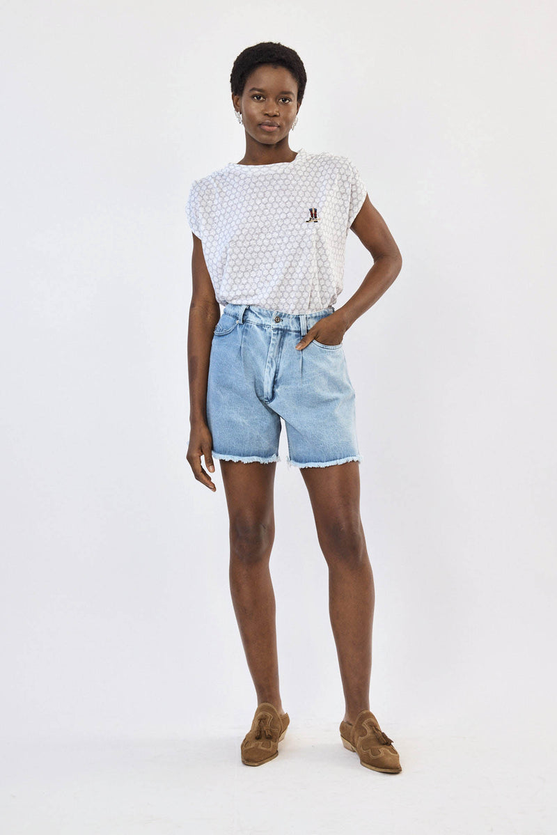 🪻Spring/Summer 2024 - Baggy Denim Shorts Beverly hils 90210 Light Blue wash 🧼