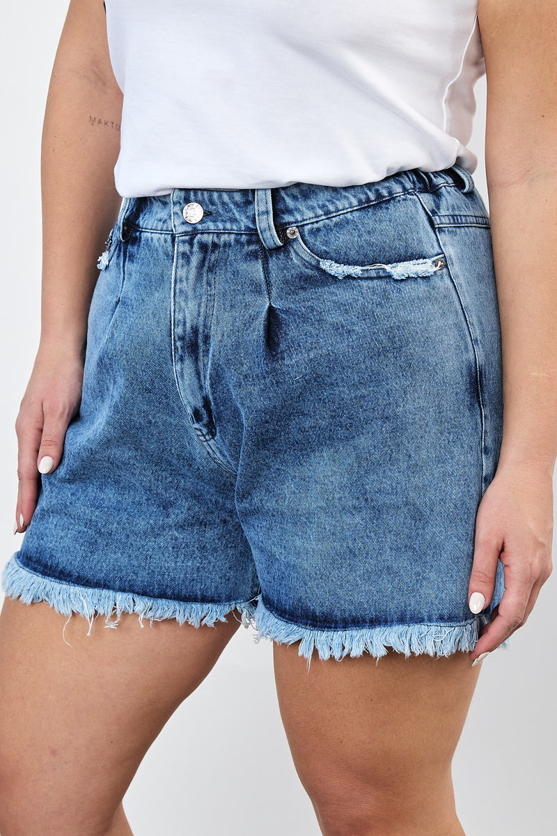 ⛵️Spring/Summer 2025  - Baggy Denim Shorts - Light Blue