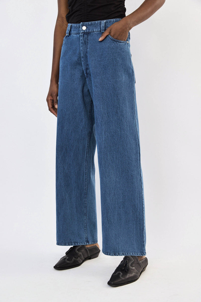 🪻Spring/Summer 2024- Kelly wide leg  dark blue jeans