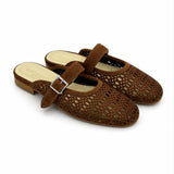 🍰Summer 2026 - Dolce Mules -     Tartufo - Brown Suede - Handcrafted in a small artisan workshop in Italy 🇮🇹🍝🍮