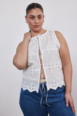 🍰 summer 2026 - Lilly Vest - White