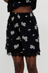 🍰Spring/Summer 2026 - Coast shorts - Black Embroidery