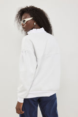 🧦 The Jacob Sweatshirt - Faux leather - Snow