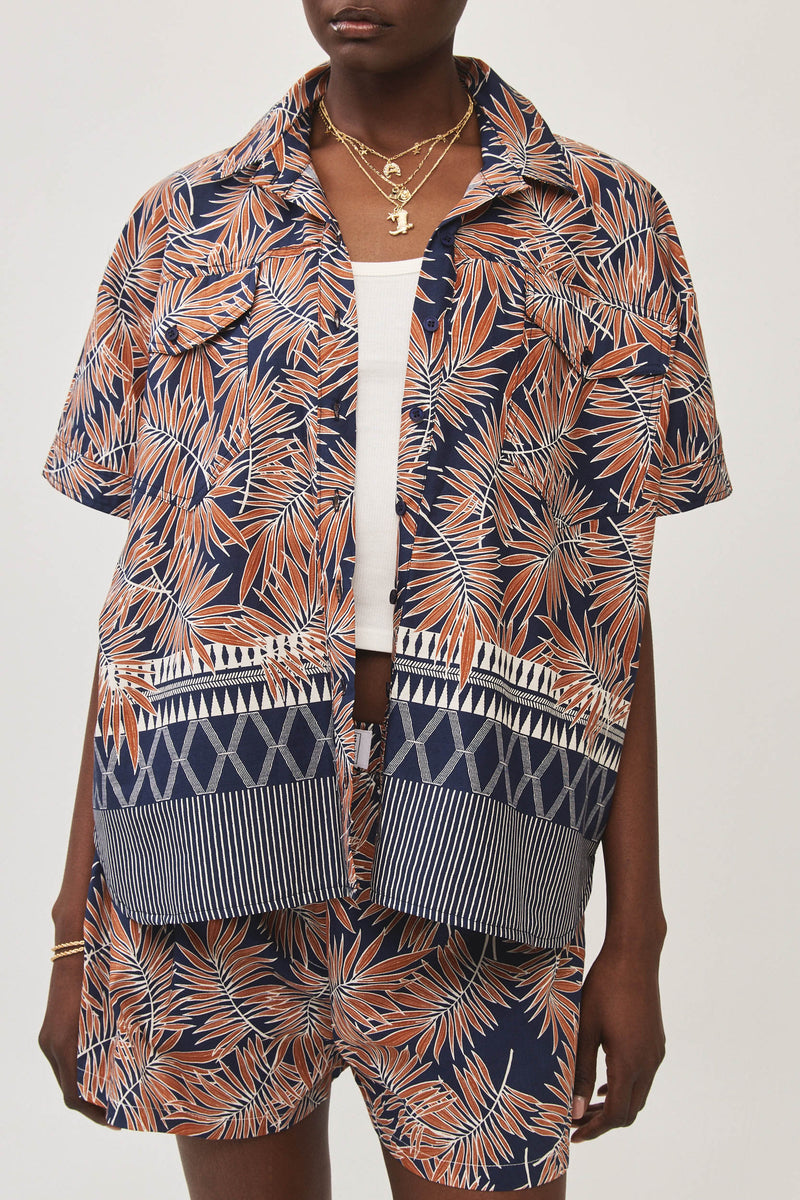⛵️Spring/Summer 2025 - BBQ shirt -  Tropical maze