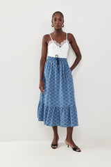 🍰 Summer 2026 - Polly skirt -  Printed Denim is always a good idea