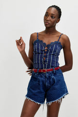 🍰 Summer 2026 - Flirty Top - Blue