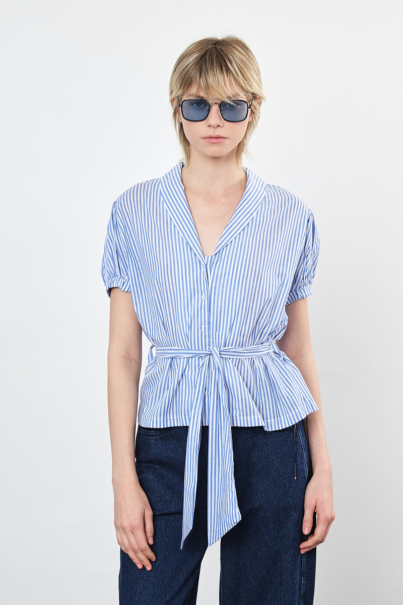 ⛵️Spring / Summer - Merci blouse - Blue Tide