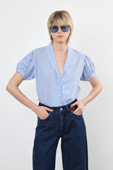 ⛵️Spring / Summer - Merci blouse - Blue Tide