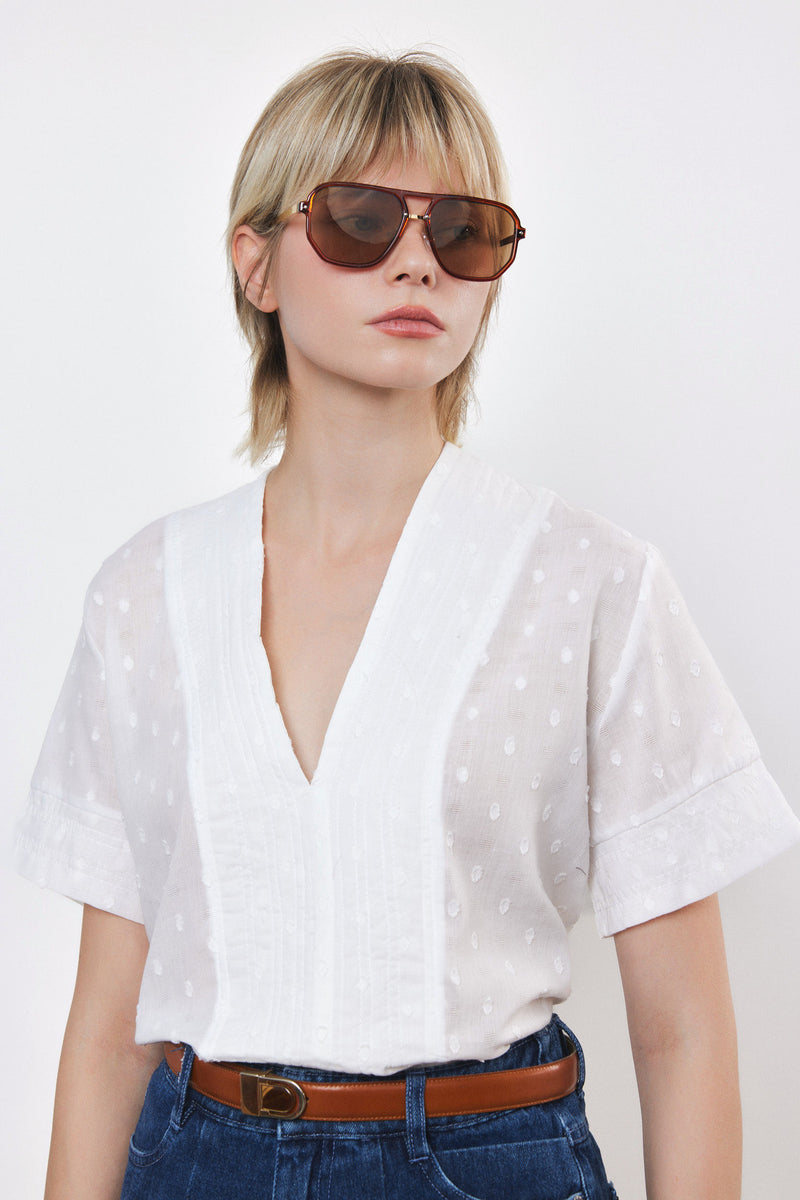 ⛵️Spring / Summer - Judi blouse - White Touch