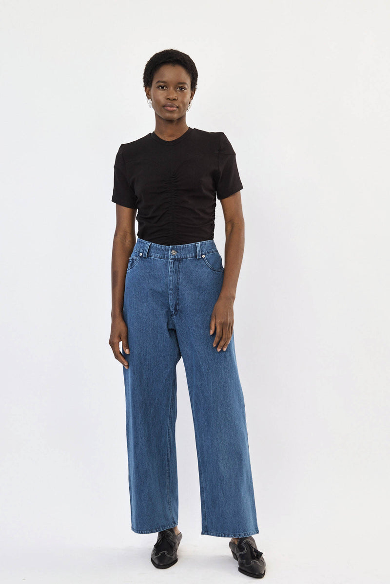 🪻Spring/Summer 2024- Kelly wide leg  dark blue jeans