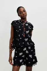 🍰 SUMMER 2026 - Breeze Bow Blouse- B&W