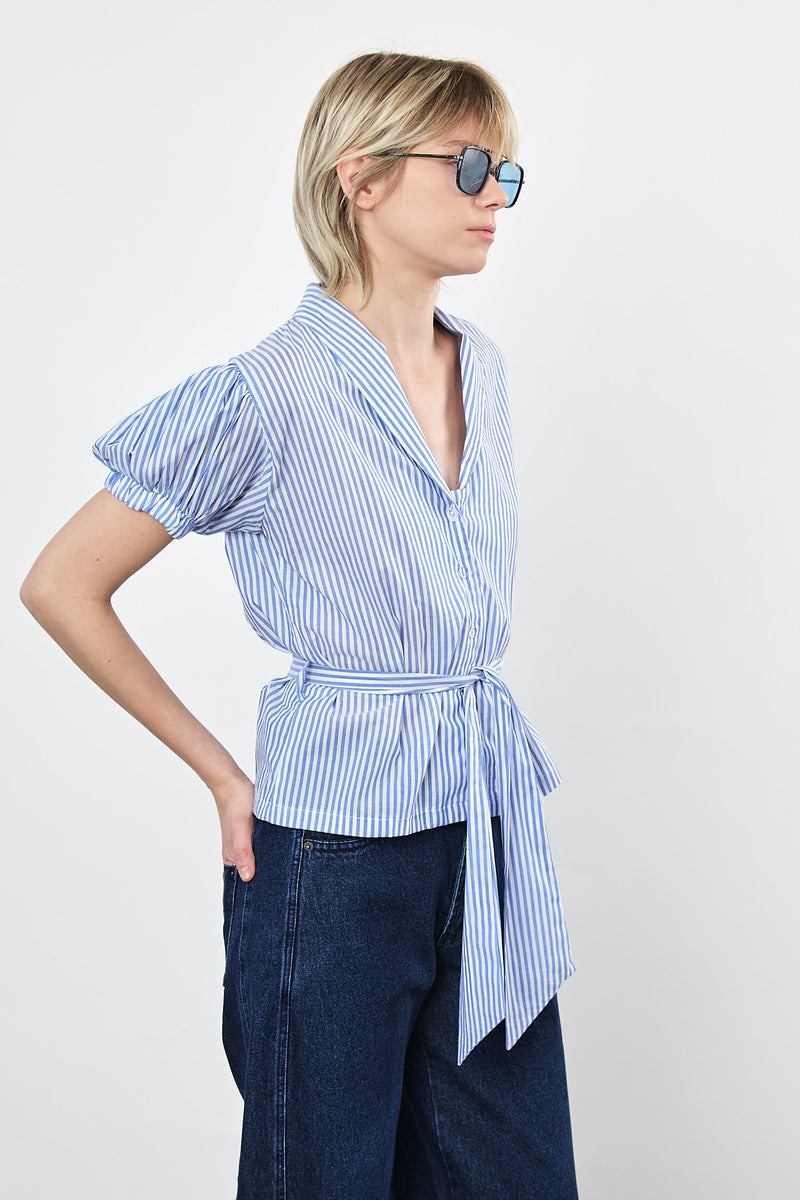 ⛵️Spring / Summer - Merci blouse - Blue Tide