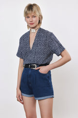 ⛵️Spring / Summer - Judi blouse - Navy Cherry 🍒 🧵