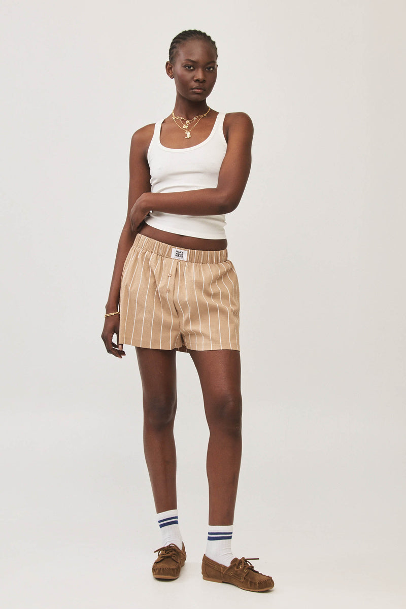 ⛵️Spring/Summer 2025 - BBQ shorts - Sand stripe