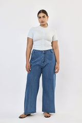 🪻Spring/Summer 2024- Kelly wide leg  dark blue jeans