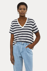 ⛵️Summer 2025 - V Victory T shirt - Blue jeans stripes