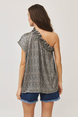 ⛵️Spring/Summer 2025 - Phili - one shoulder top- feathers