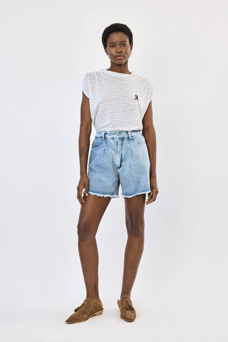 🪻Spring/Summer 2024 - Baggy Denim Shorts Beverly hils 90210 Light Blue wash 🧼