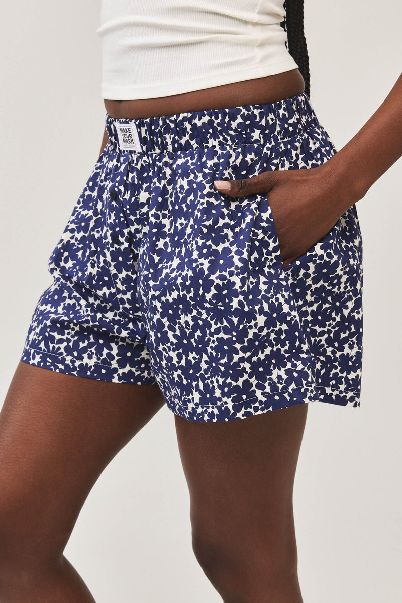 ⛵️Spring/Summer 2025 - BBQ shorts - Navy Garden