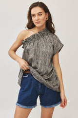 ⛵️Spring/Summer 2025 - Phili - one shoulder top- feathers