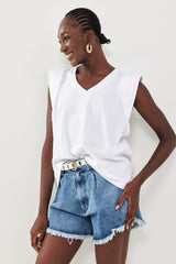 🍰 SUMMER 2026 -  Henrietta V Tank - Deep Clean ‬ **No ribbed hem**