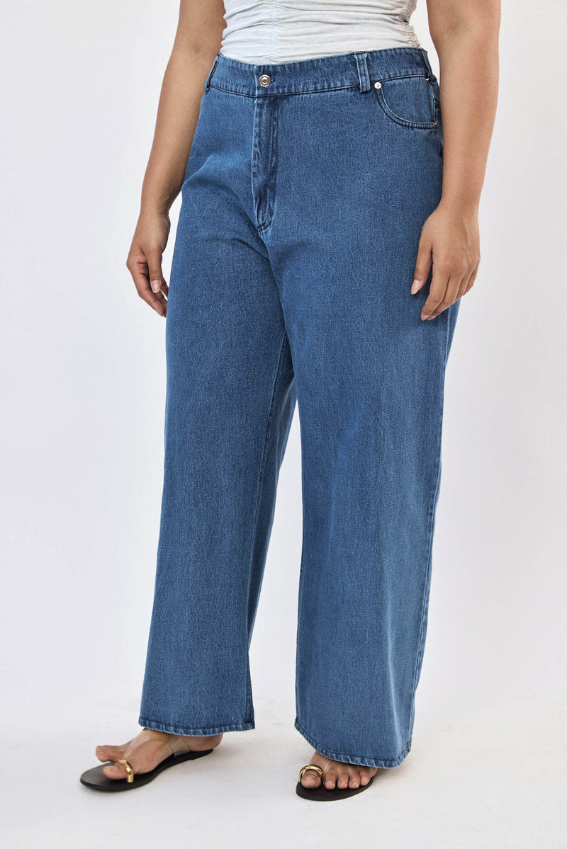 🪻Spring/Summer 2024- Kelly wide leg  dark blue jeans