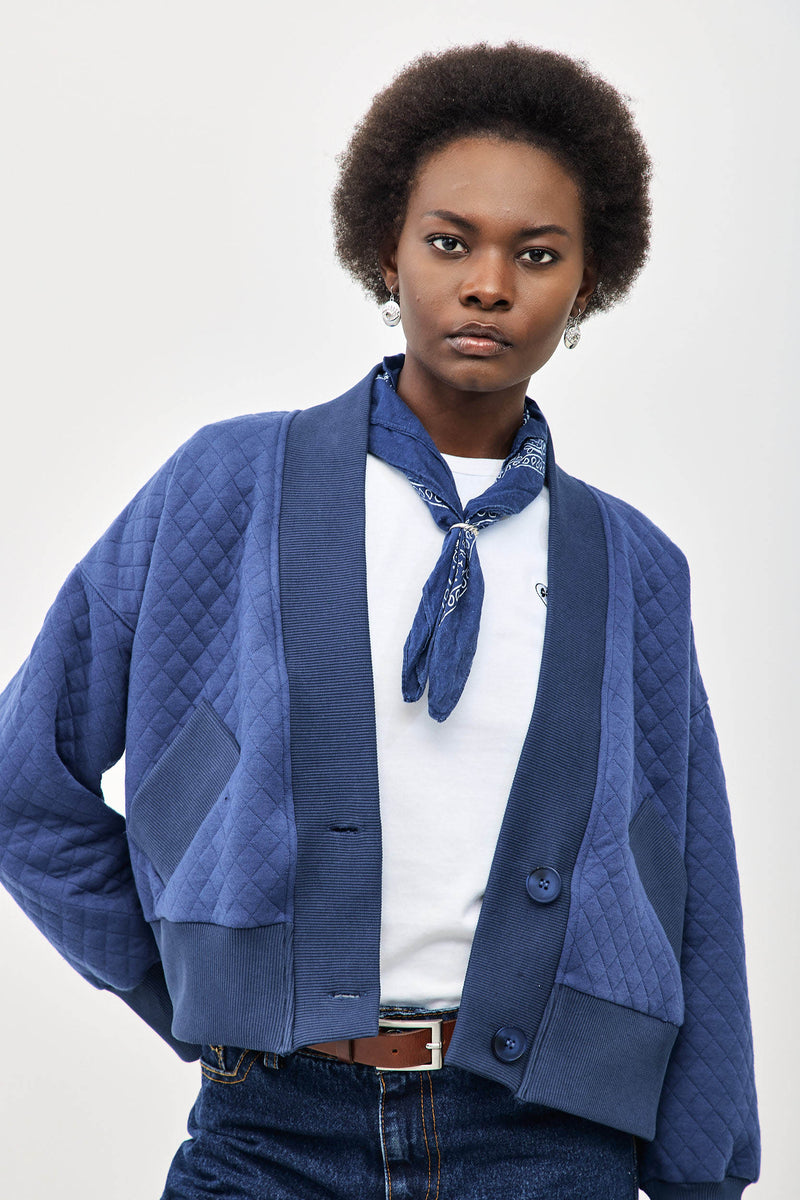 🧣Winter 2025/2025 Grandson Cardigan Deep Blue 🫐 Stella and Lori