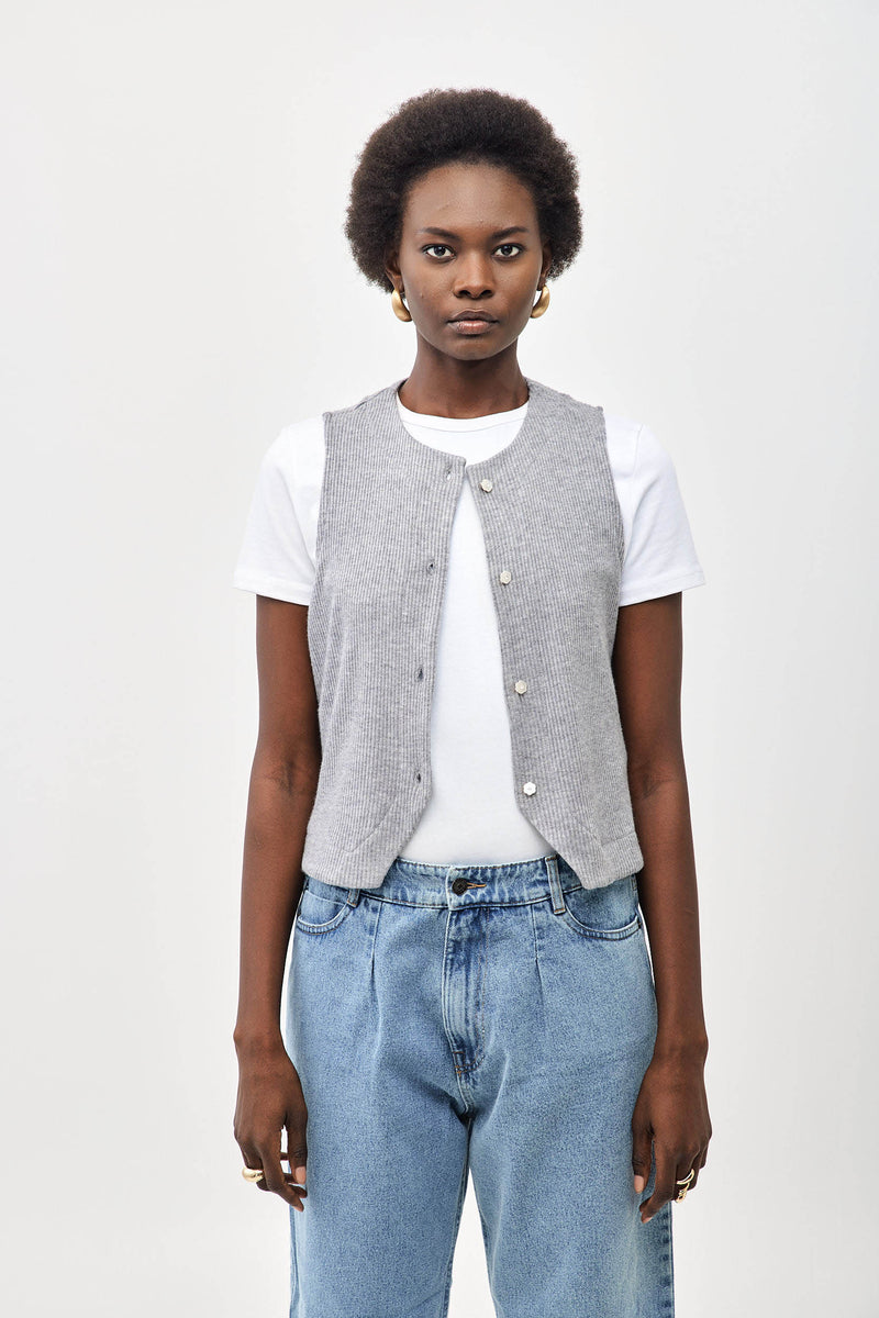 🎋Spring 2025 - Chu Chu Vest - Grey