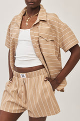⛵️Spring/Summer 2025 - BBQ shorts - Sand stripe
